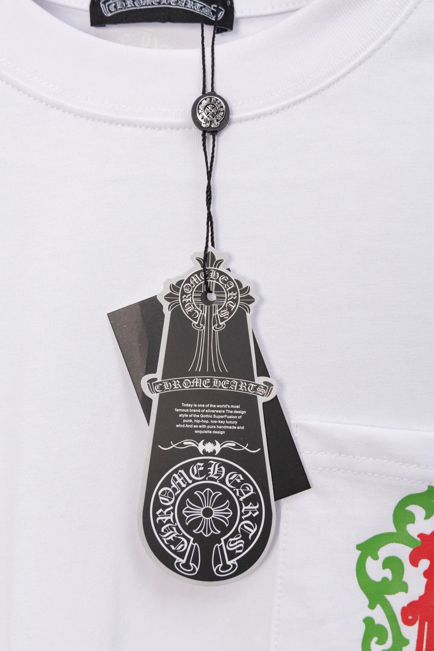 P190 Chrome Hearts CH Chrome Hearts autumn new LA limited totem sword couple style long-sleeved T! Loose fit! Yu Shuxin and other celebrities have the same style! Made of top quality 320g pure cotton fabric! High-end fabrics feel incomparable! Pullover round neck long-sleeved T-shirt, official synchronization, high version, high quality, fashionable personality, versatile trend, pure original quality, original fabric, tag, collar label, washed wheat, complete three standards, color: black and white, size: s—xl